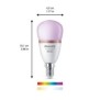 Bec led rgb inteligent philips bulb p45 wi-fi bluetooth e14 4.9w (40w) 470 lm lumina