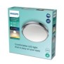 Plafoniera led philips doris cl257 6w 600 lm lumina calda (2700k) ip44 22cm metal/plastic crom