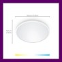 Plafoniera led wiz superslim wi-fi control vocal 32w 3800 lm lumina alba (2700-6500k) ip20 55cm