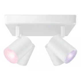 Spot led rgb wiz imageo sq wi-fi bluetooth control vocal 4xgu10 4x5w 1380 lm lumina