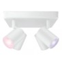 Spot led rgb wiz imageo sq wi-fi bluetooth control vocal 4xgu10 4x5w 1380 lm lumina