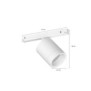 Spot led rgb philips hue perifo bluetooth control vocal 24v 5.3w 490 lm lumina alba