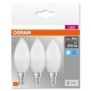 3 becuri led osram base classic b e14 4.9w (40w) 470 lm lumina neutra (4000k)