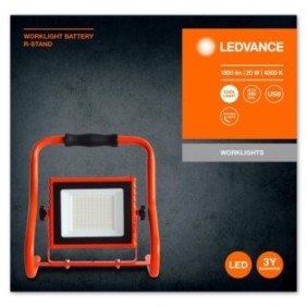 Proiector led portabil (lampa de lucru) ledvance worklight battery r- stand 20w 5v 1800 lm