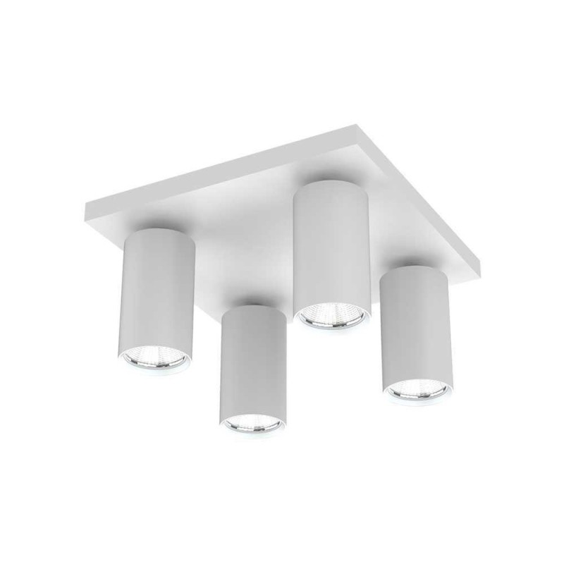 Spot cvadruplu vivalux square white lux 4xgu10 max. 4x35w ip20 220x120mm alb becuri neincluse