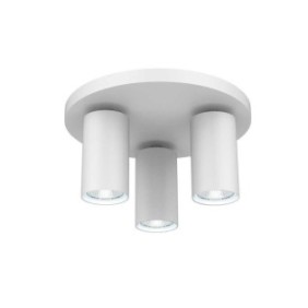 Spot triplu vivalux round white lux 3xgu10 max. 3x35w ip20220x120mm alb becuri neincluse