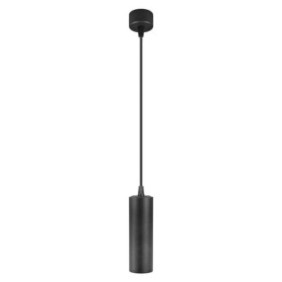 Pendul vivalux black lux gu10 max. 35w ip20  Ø52x200mm cablu 0.8m negru bec neinclus