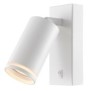 Aplica tip spot reglabil cu intrerupator vivalux round king gu10 max. 35w ip20 83x60x140mm alb