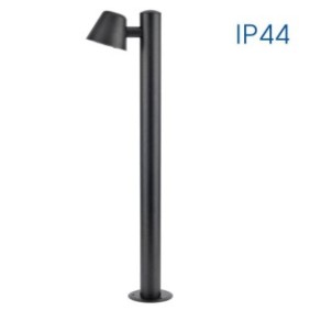 Stalp pentru iluminat exterior vivalux osaka gu10 max. 35w ip44 115x190x700mm negru bec neinclus