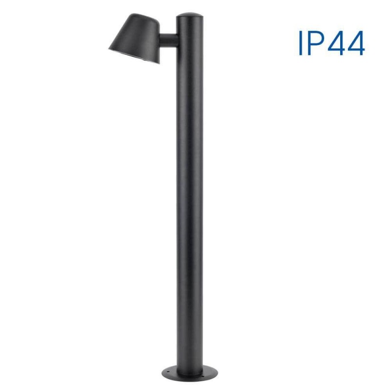 Stalp pentru iluminat exterior vivalux osaka gu10 max. 35w ip44 115x190x700mm negru bec neinclus