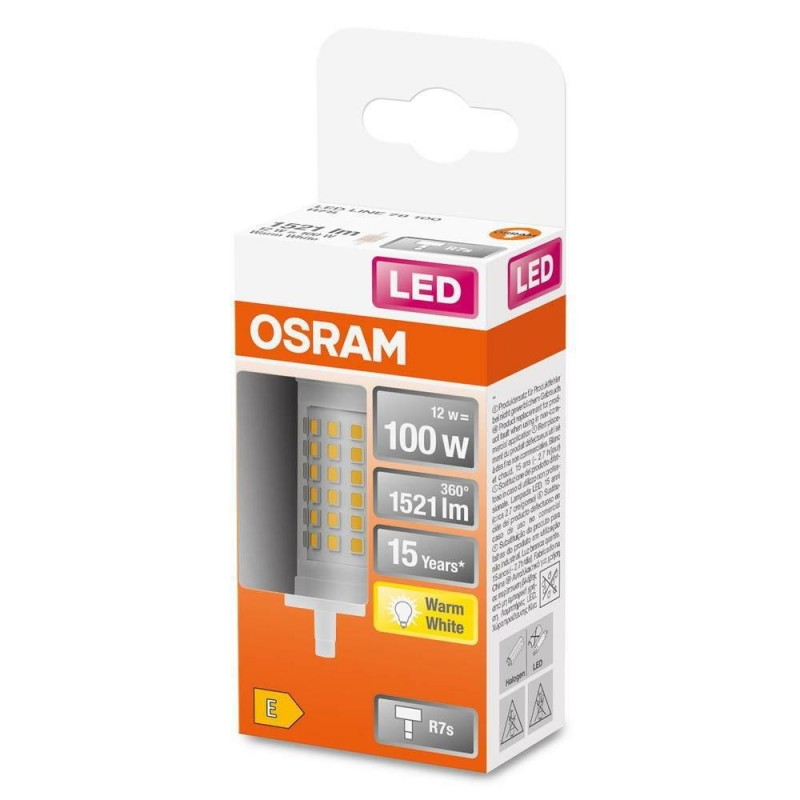 Bec led osram line r7s 12w (100w) 1521 lm lumina calda (2700k) 78mm Ø29mm