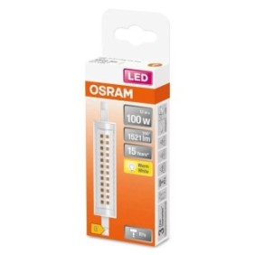 Bec led osram slim line r7s 12w (100w) 1521 lm lumina calda (2700k) 118mm Ø20mm