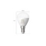 Bec led rgb inteligent philips hue p45 bluetooth e14 5.1w 470 lm lumina alba si