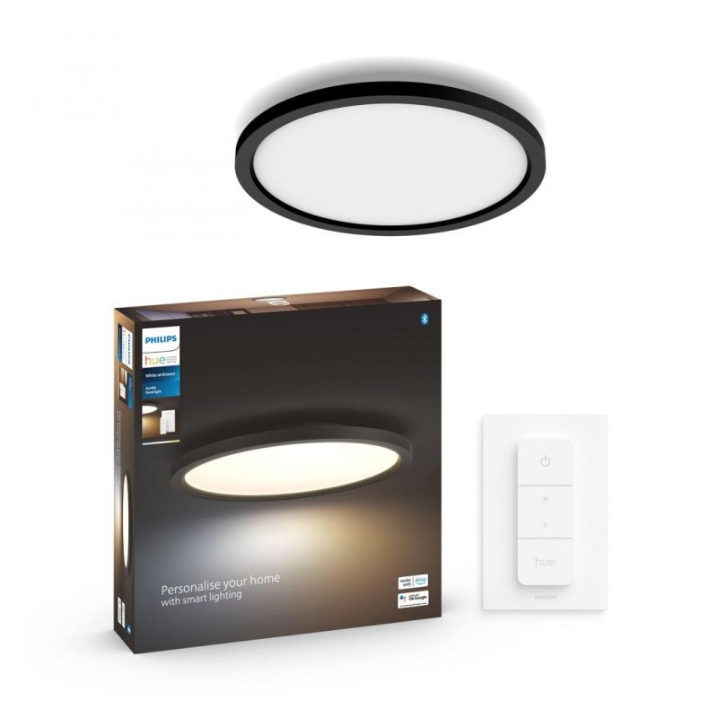 Plafoniera led philips hue aurelle bluetooth 24.5w 2450 lm lumina alba (2200-6500k) ip20 39.5cm aluminiu