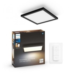 Panou led philips hue aurelle sq bluetooth 19w 1940 lm lumina alba (2200-6500k) ip20 30cm