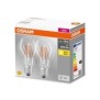 2 becuri led osram base classic a e27 4w (40w) 470 lm lumina calda(2700k) cu