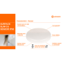 Plafoniera led pentru exterior cu senzor de miscare ledvance surface slim round 350 35w 3680