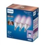 3 becuri led rgb inteligente philips candle c37 wi-fi bluetooth e14 4.9w (40w) 470 lm