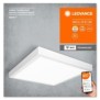 Panou led inteligent ledvance smart+ wifi orbis square downlight surface 22w 2300 lm lumina alba