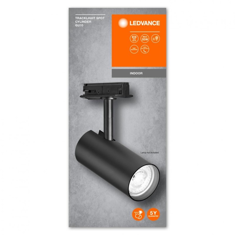 Spot cu montaj pe sina ledvance tracklight l cylinder 1xgu10 (neinclus) max 35w ip20 reglabil