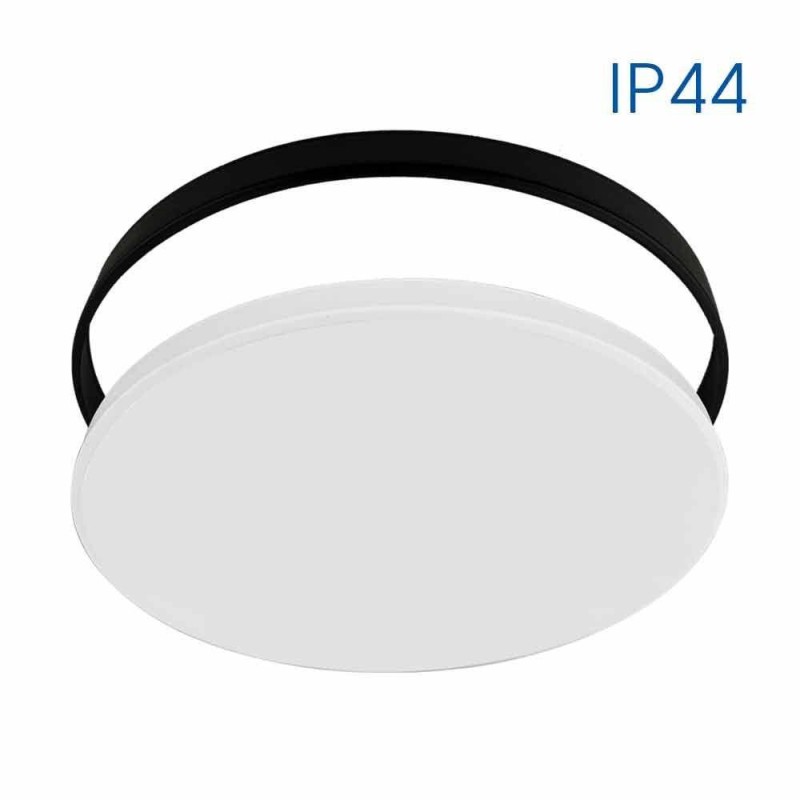 Plafoniera led pentru baie cu inel interschimbabil vivalux siri 24w 1900 lm lumina neutra (4000k)