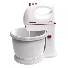 Mixer cu bol heinner charm hmb-350bg putere: 300w 5 viteze+turbo bol rotativ: 2.5 l accesorii: