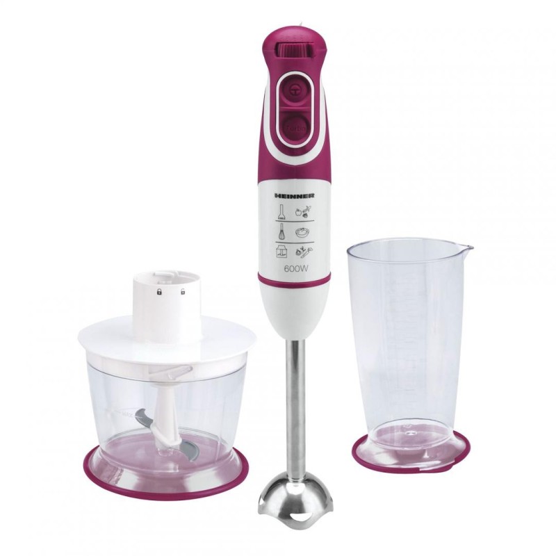 Blender de mana heinner charm hb-600bg multifunctional: tocator tel si cana de mixat putere: 600w