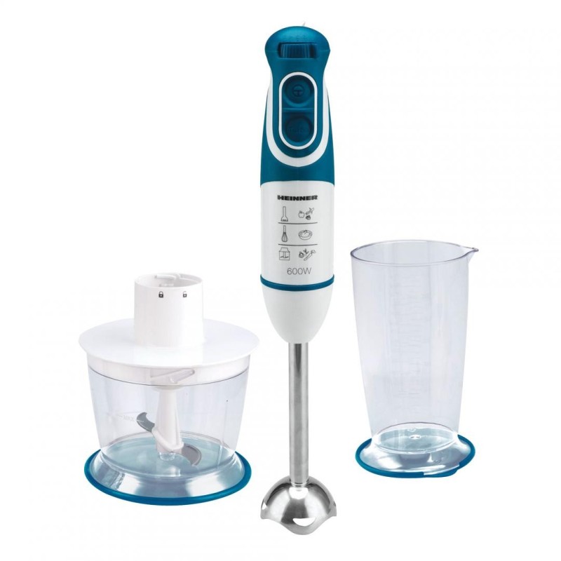 Blender de mana heinner charm hb-600bl multifunctional: tocator tel sicana de mixat putere: 600w 2