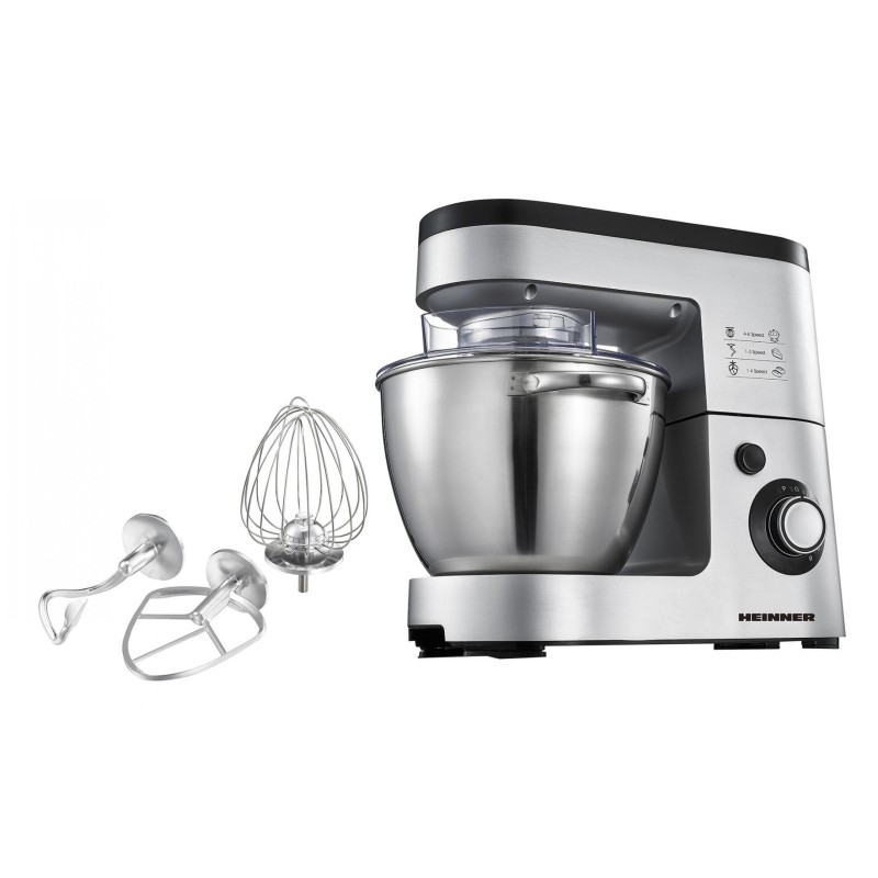 Mixer planetar heinner hpm-1500xmc-v2 putere: 1500w 6 viteze capacitate bol: 5.5l corp mixer din aluminiu