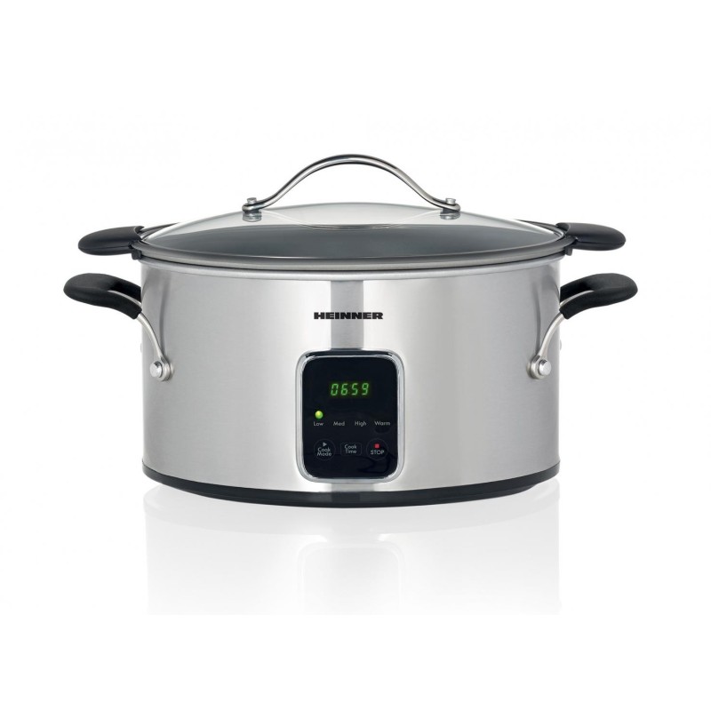 Slow cooker heinner hsck-t6ix capacitate: 6l vas detasabil vas din aluminiu cu invelis din teflon