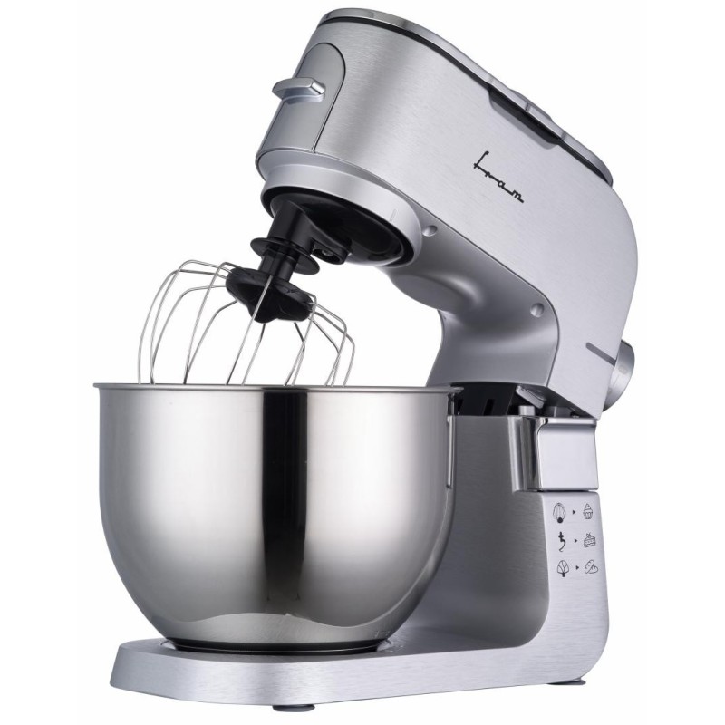 Mixer planetar fram fpm-k1500m bol inox 6l 6 viteze si functie pulse angrenaj complet metalic