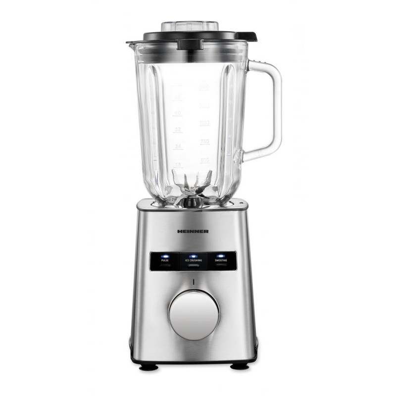 Blender de masa heinner hbl-he800ss 800w 1.5l bol sticla lame inox functii: zdrobire gheata smoothie