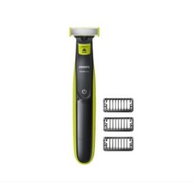 Philips oneblade qp2520/20 aparat hibrid de barbierit si tuns barba 3 piepteni acumulatori negru/verde