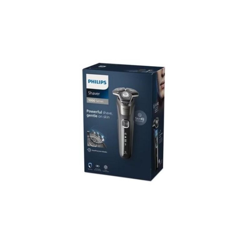 Aparat de ras philips shaver series 5000 s5887/30 acumulator autonomie 60 min skiniq gri