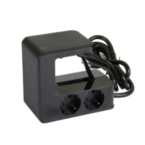 Bloc multipriza clipsare birou 'u-power' 4x2p+t si 2xusb tipa (34a) cablu 15m intrerupator-led negru