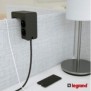 Bloc multipriza clipsare birou 'u-power' 4x2p+t si 2xusb tipa (34a) cablu 15m intrerupator-led negru