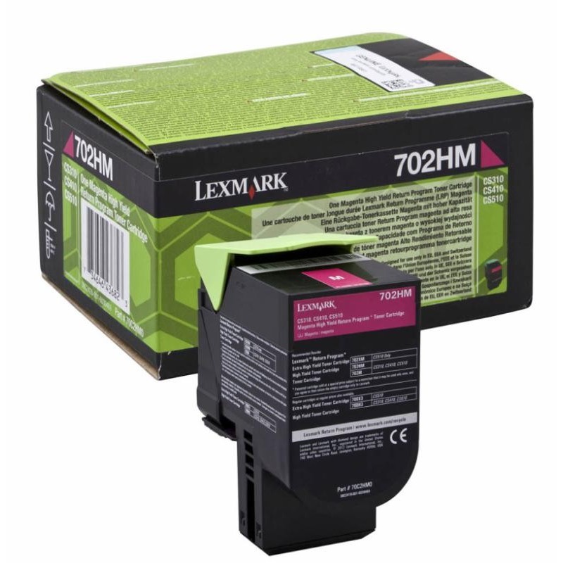 Toner lexmark 70c2hm0 magenta 3 k cs310dn  cs310n  cs410dn cs410dtn  cs410n  cs510de  cs510dte