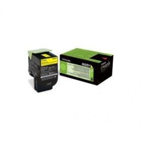 Toner lexmark 80c2sy0 yellow 2 k cx310dn  cx310n  cx410de cx410de with 3 year onsite service