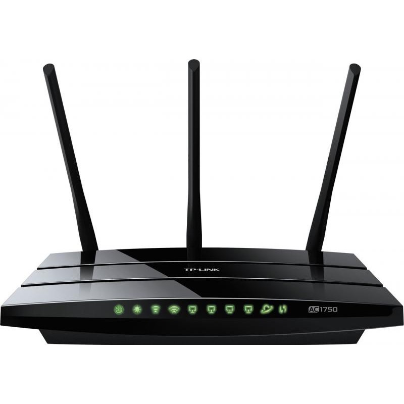 Router wireless tp-link archer c7 1xwan gigabit 4xlan gigabit 3 antene externe detasabile dual-band ac1750