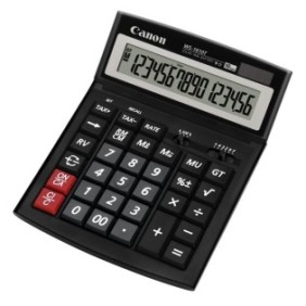 Calculator birou canon ws-1610t 16 digiti display lcd alimentare solara si baterie functie tax.