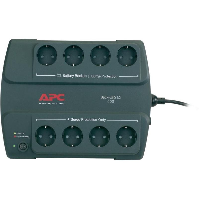 Ups apc back-ups es stand-by 400va / 240w 8 conectori schuko cee7 optional extindere garantie