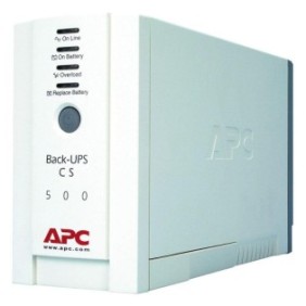 Ups apc back-ups cs stand-by 500va / 300w 4 conectori c13 baterie rbc2 optional extindere