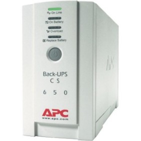 Ups apc back-ups cs stand-by 650va / 400w 4 conectori c13 baterierbc17 optional extindere garantie