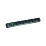 Bachmann it pdu 8x prize schuko 1x switch 2-pole impamantare intreruptor2m in schukonegrualuminiu