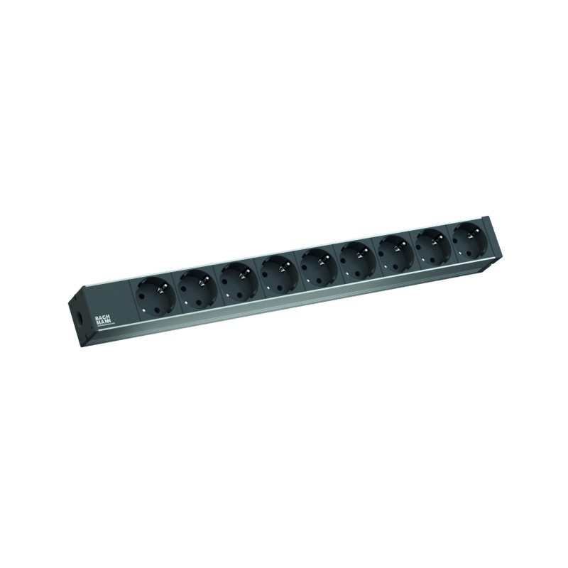 Bachmann it pdu 9 x prize schuko in schuko1u impamantare fara intrerupator 2 metri negru