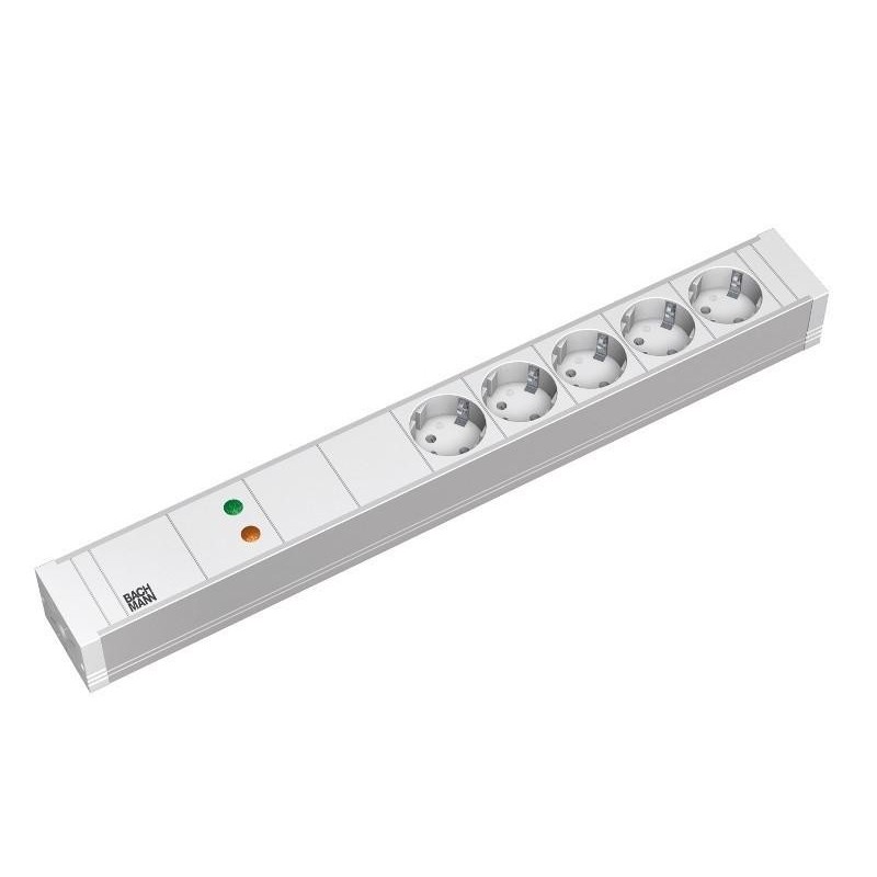 Bachmann it pdu 5x prize schuko protectie supratensiuneimpamantare in schuko 2m alb pvc