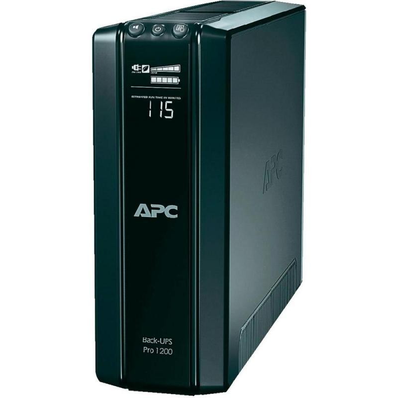 Ups apc back-ups rs line-interactive / aprox.sinusoida 1200va / 720w 6conectori schuko cee7 baterie apcrbc124