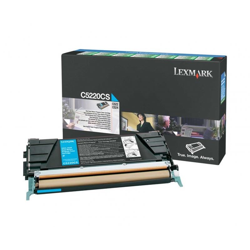 Toner lexmark c5220cs cyan 3 k c522n  c524  c524dn  c524dtn c524n  c530dn  c532dn  c532n  c534dn