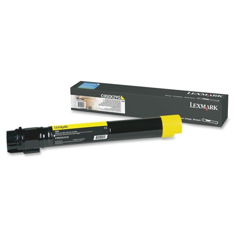 Toner lexmark c950x2yg yellow 22 k c950de