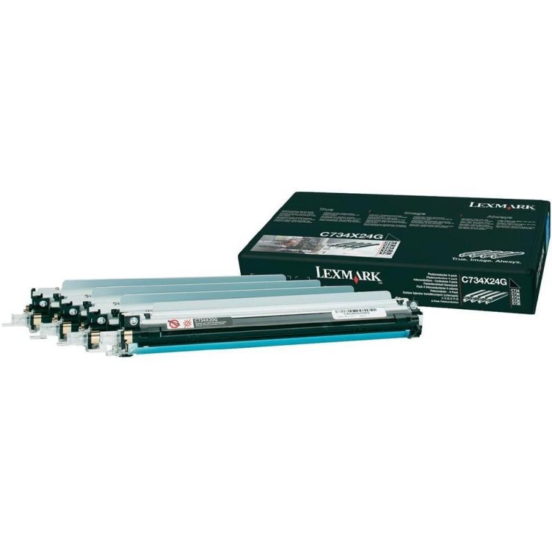 Drum lexmark c734x24g pachet black si color 20 k c734dn  c734dtn  c734dw  c734n  c736dn  c736dtn